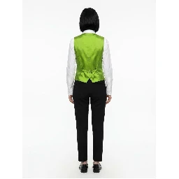 Green Elastane Waistcoat