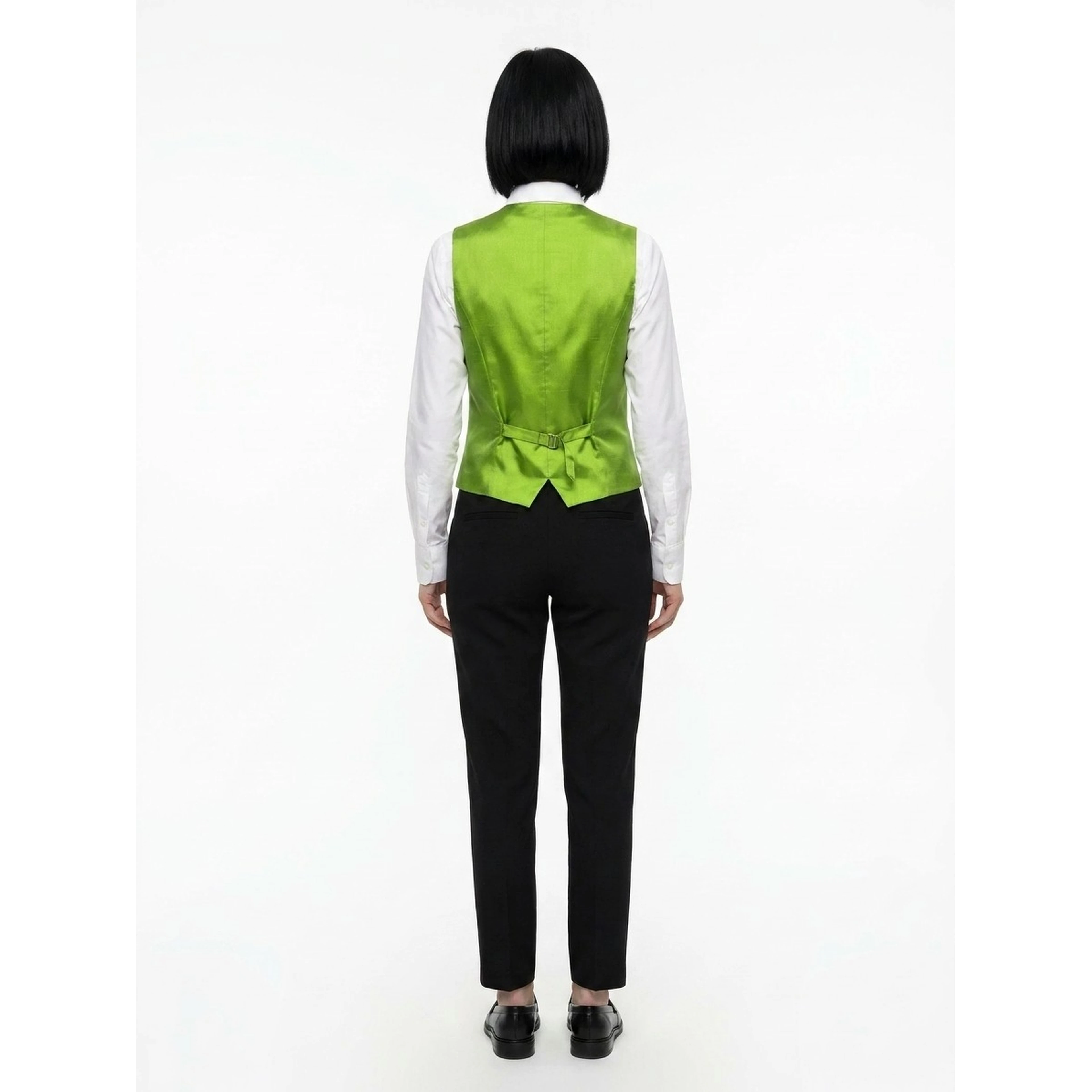 Green Elastane Waistcoat