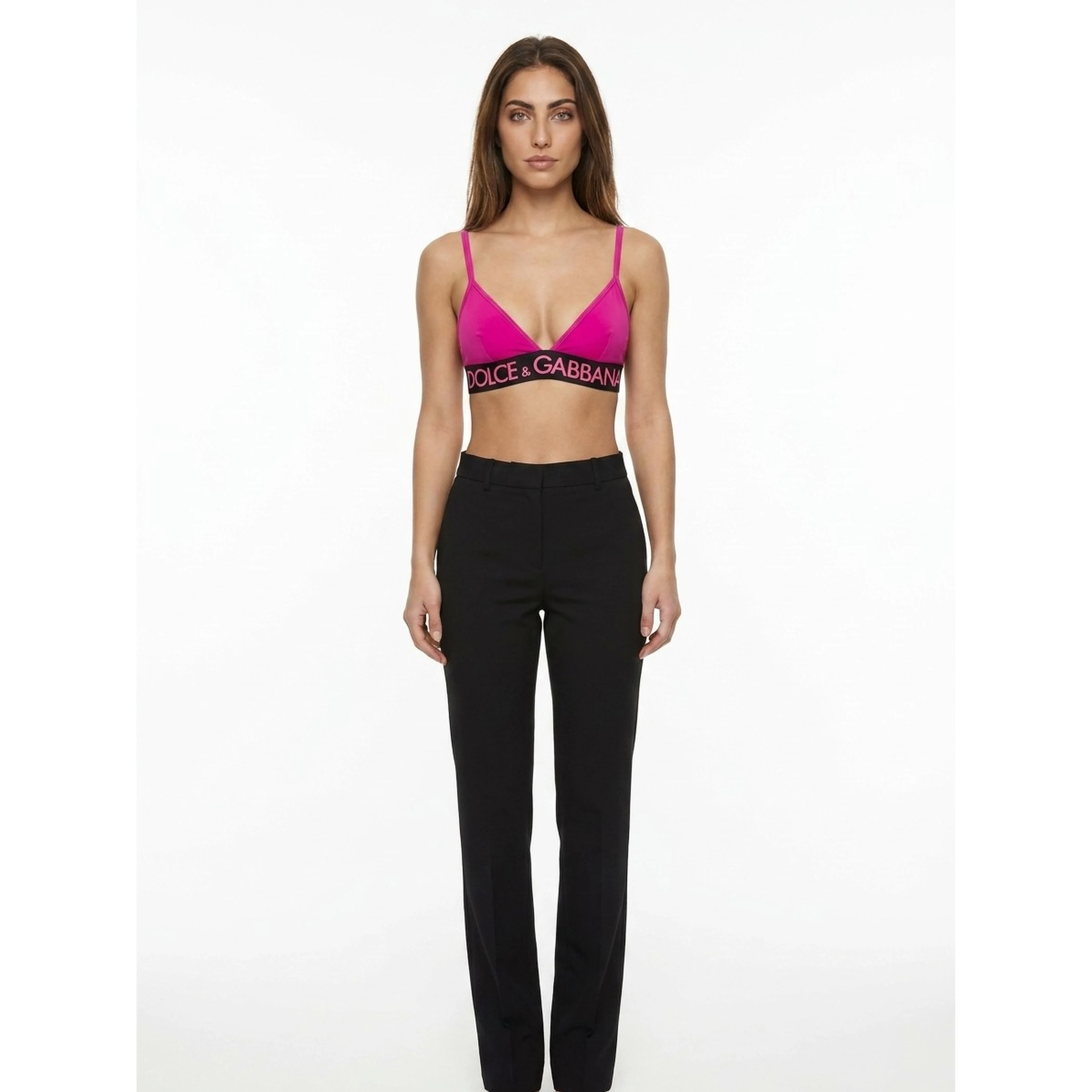 Fuchsia Elastane Bra