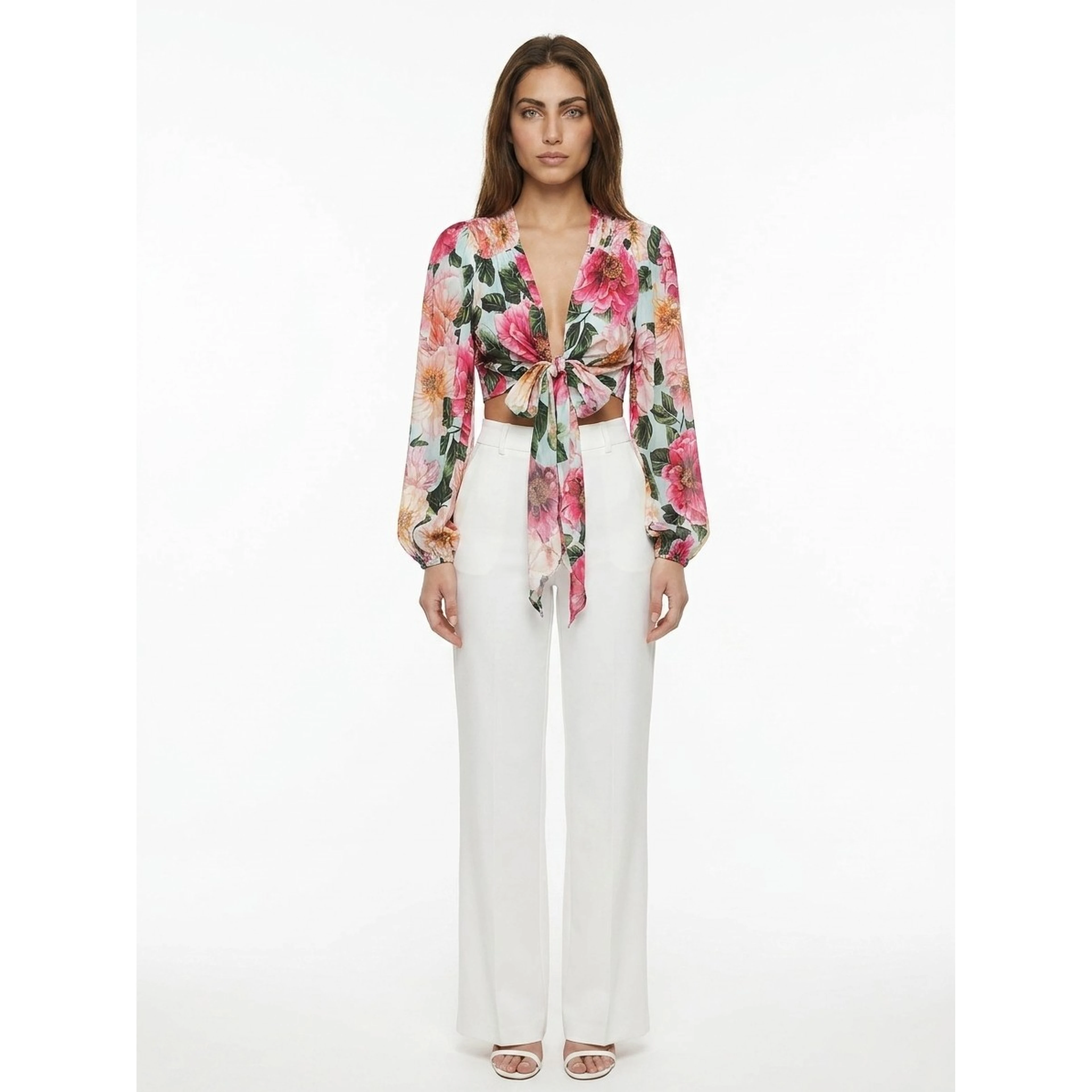 Multicolor Elastane Pattern Shirt