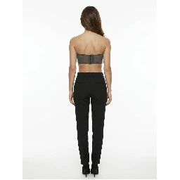Gray Elastane Bra