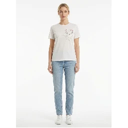 White Silk T-Shirt