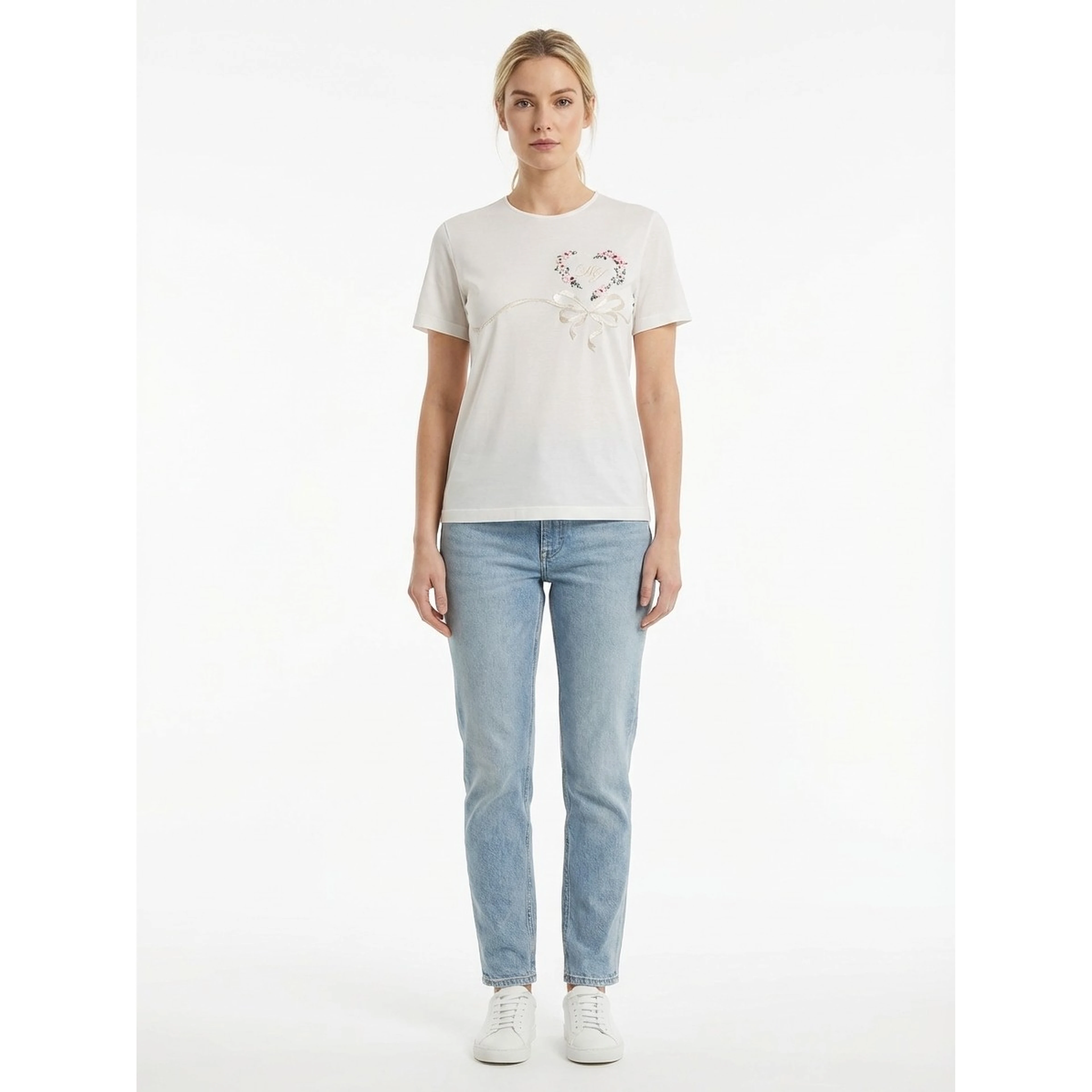 White Silk T-Shirt
