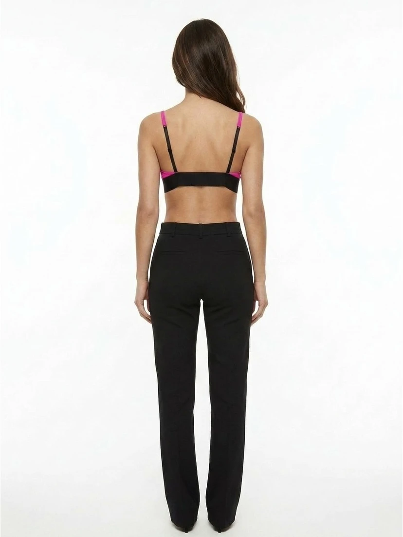 Fuchsia Elastane Bra