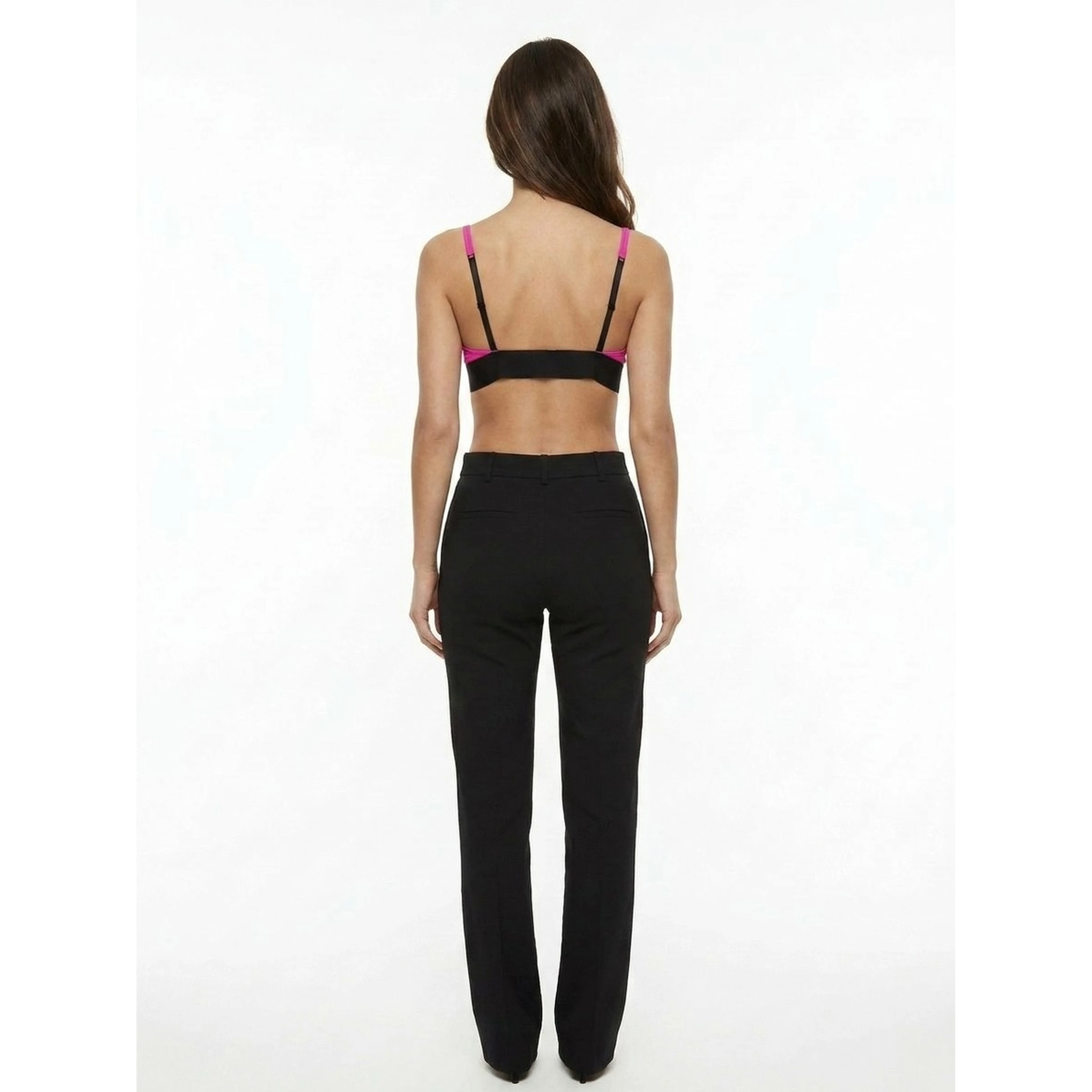 Fuchsia Elastane Bra