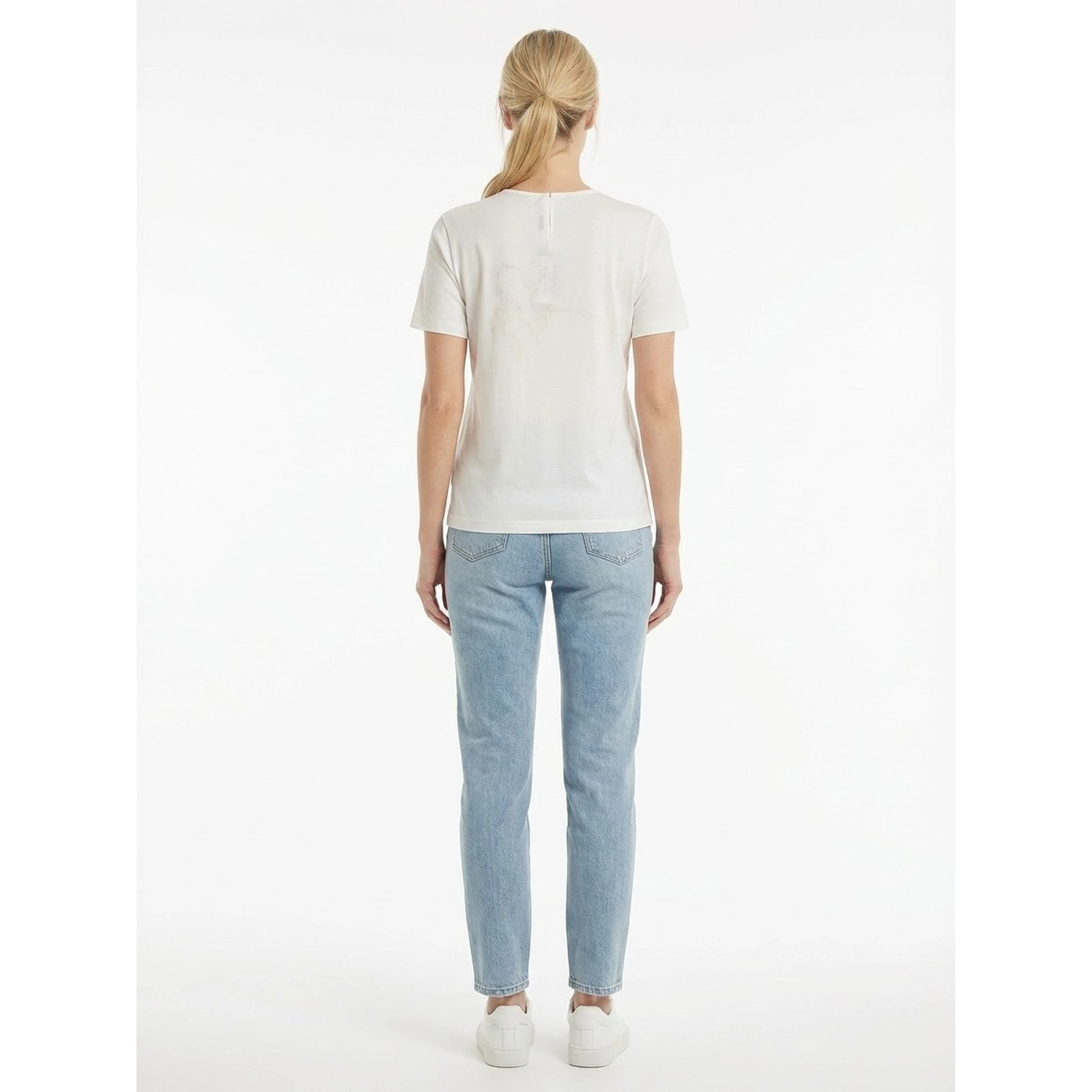 White Silk T-Shirt