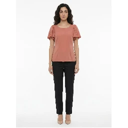 Orange Acetate Blouse