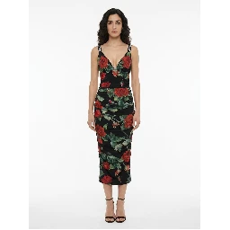 Multicolor Elastane Casual Dress