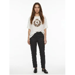 White Silk T-Shirt