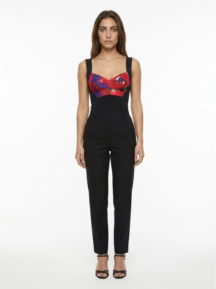 Multicolor Silk Jumpsuit