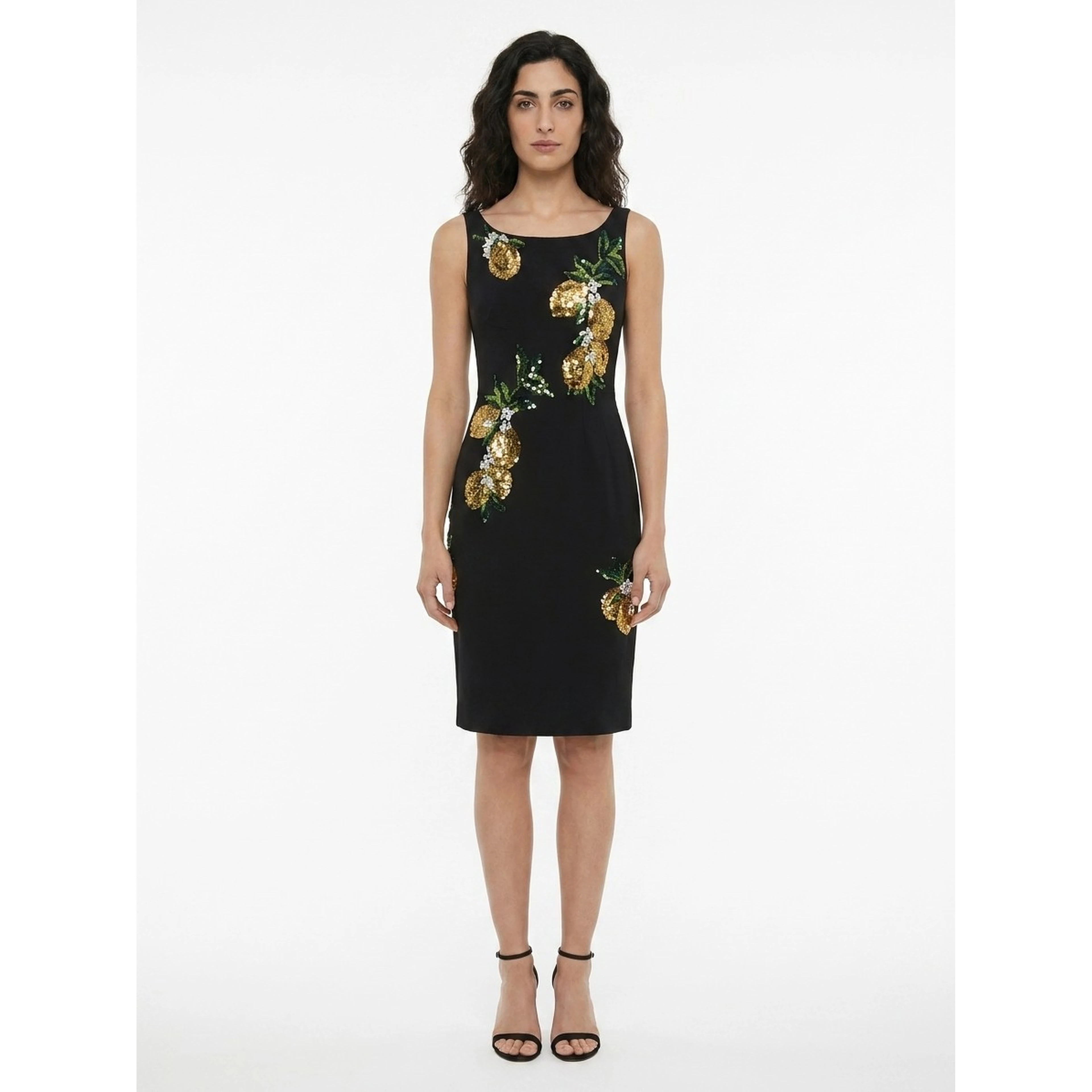 Black Cotton Cocktail Dress