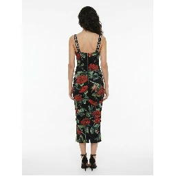 Multicolor Elastane Casual Dress