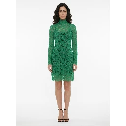 Green Cotton Casual Dress