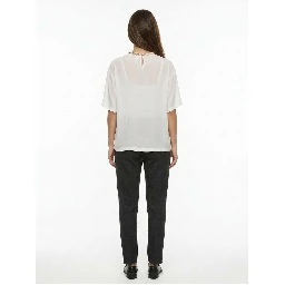 White Silk T-Shirt