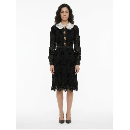 Black Polyester Cocktail Dress