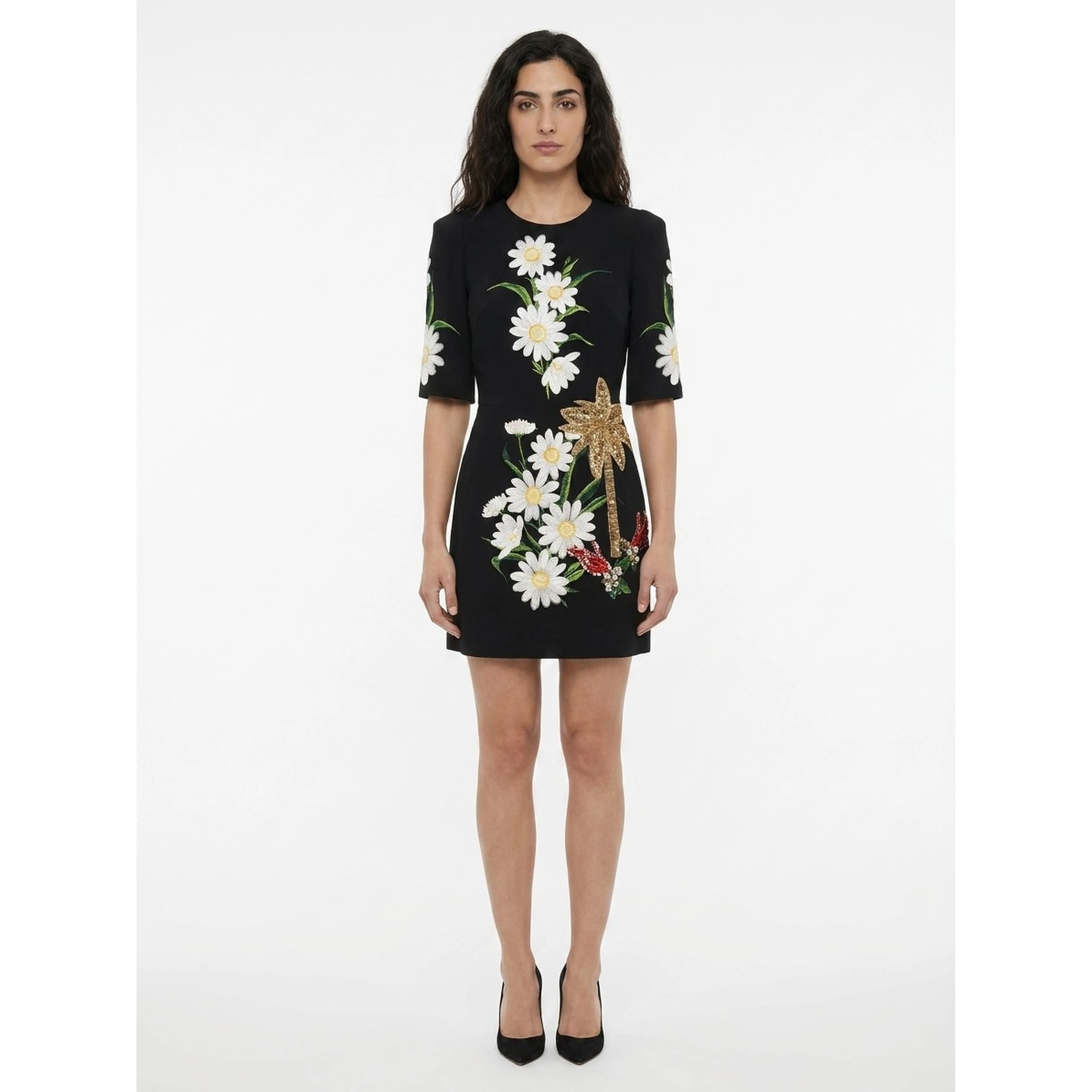 Multicolor Wool Casual Dress