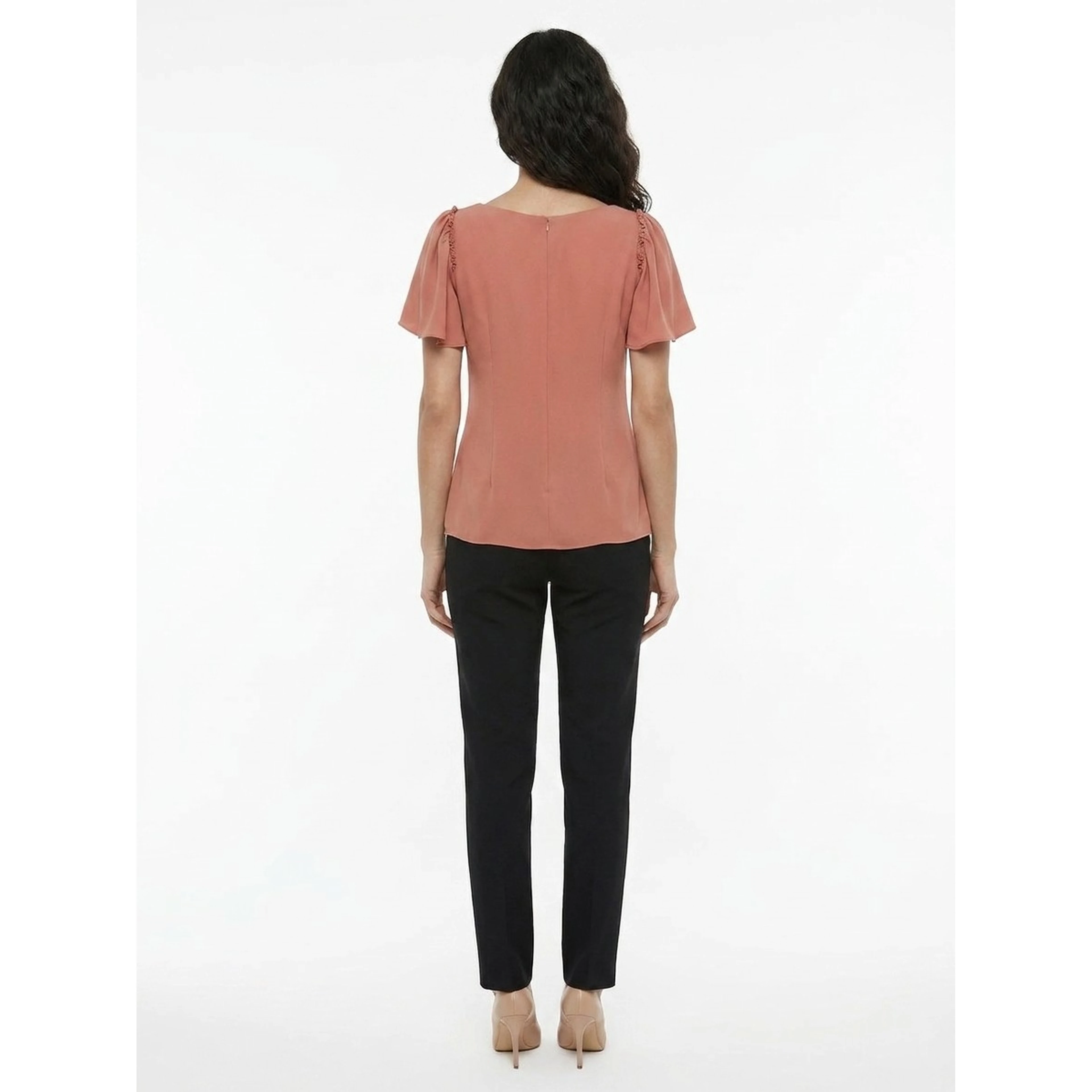 Orange Acetate Blouse