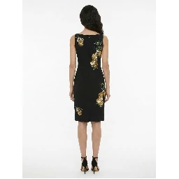 Black Cotton Cocktail Dress