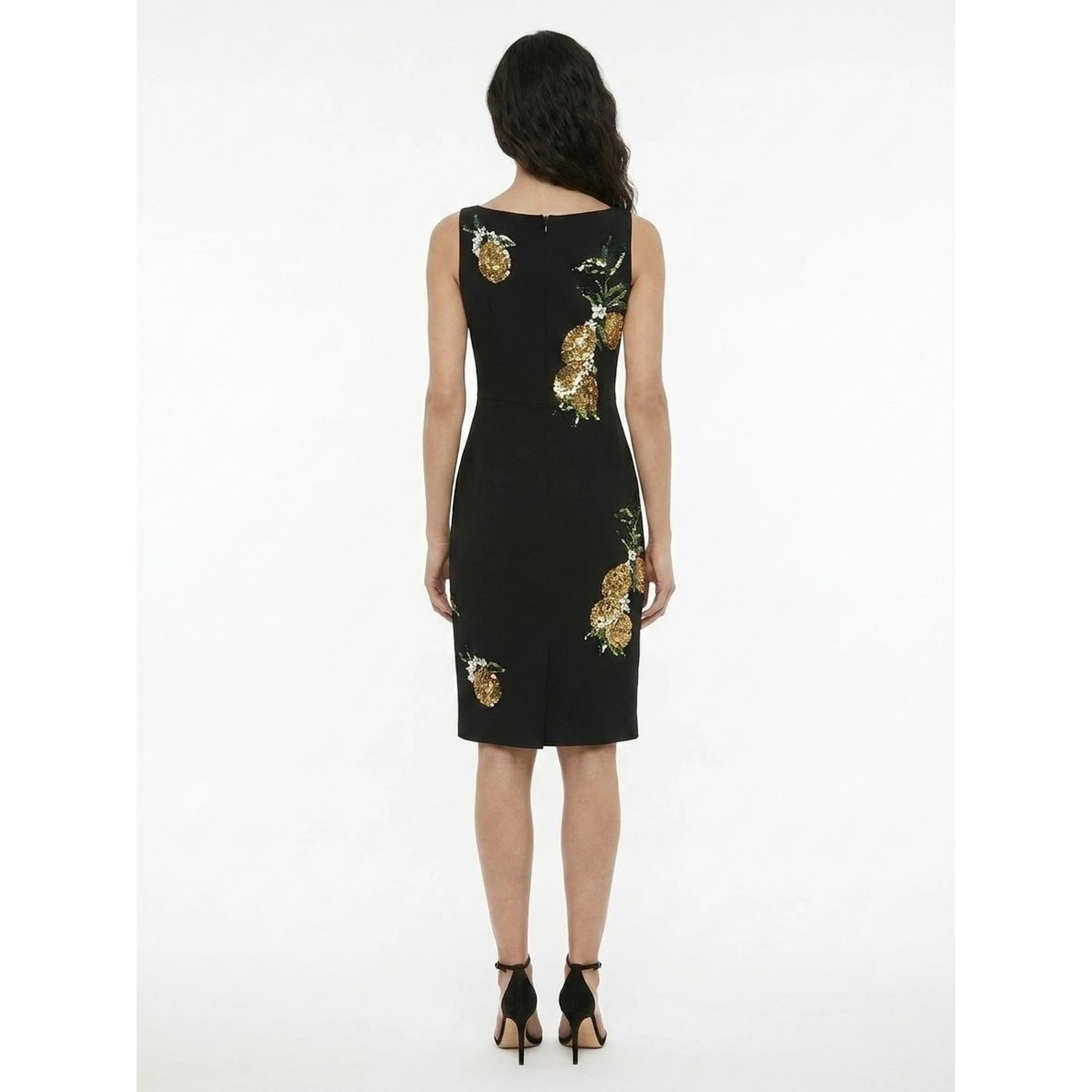 Black Cotton Cocktail Dress