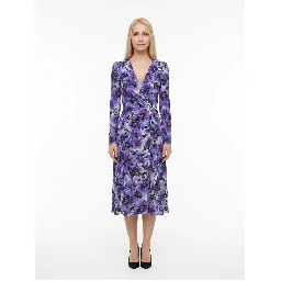 Multicolor Silk Casual Dress