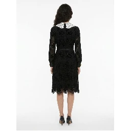 Black Polyester Cocktail Dress