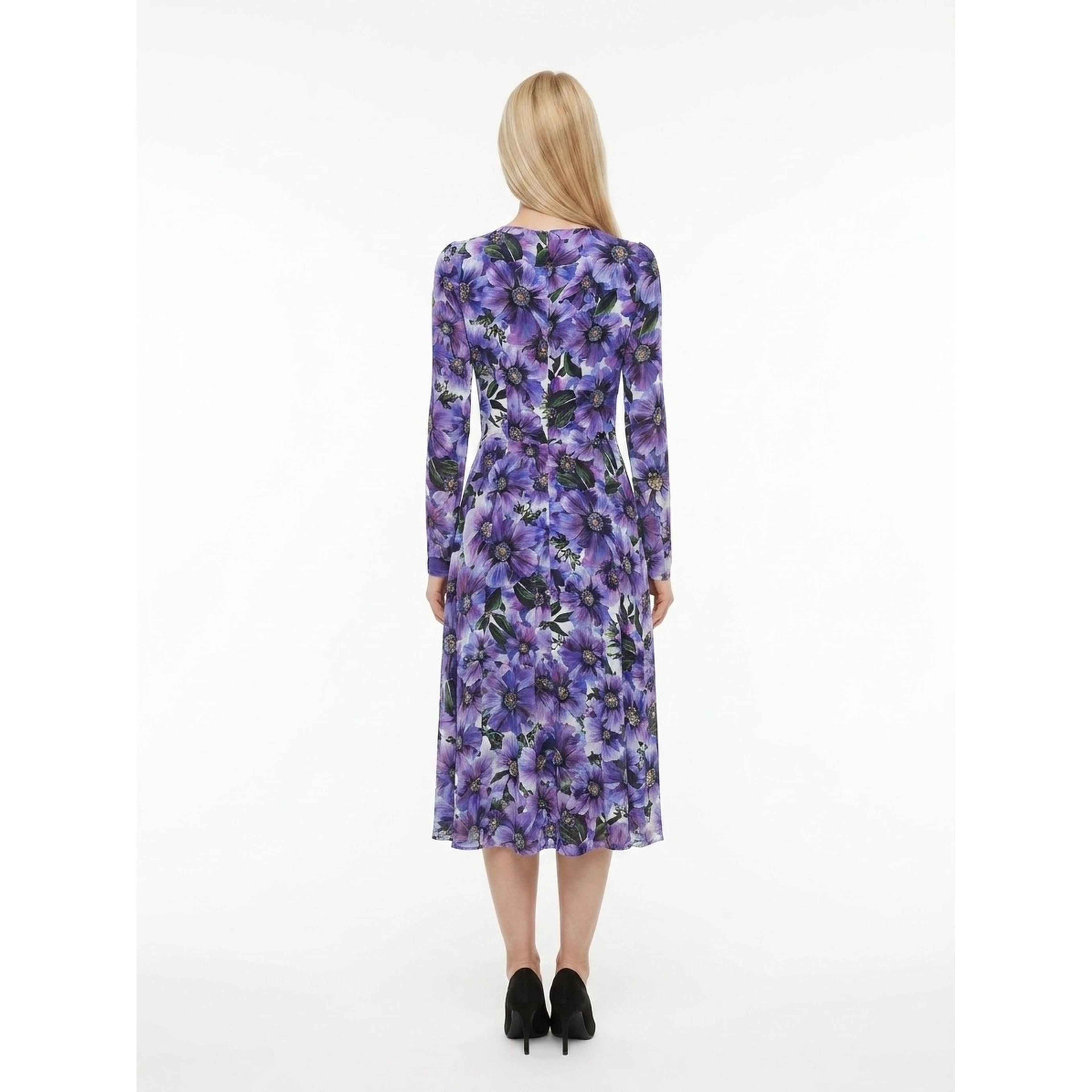 Multicolor Silk Casual Dress