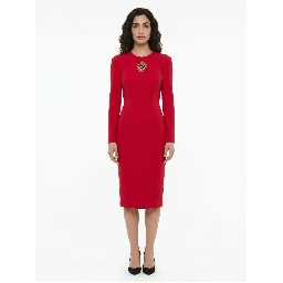 Red Acetate Casual Dress