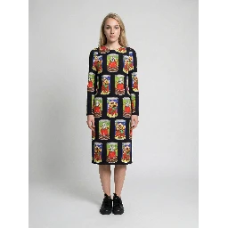 Multicolor Elastane Casual Dress