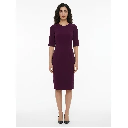Purple Acetate Cocktail Dress
