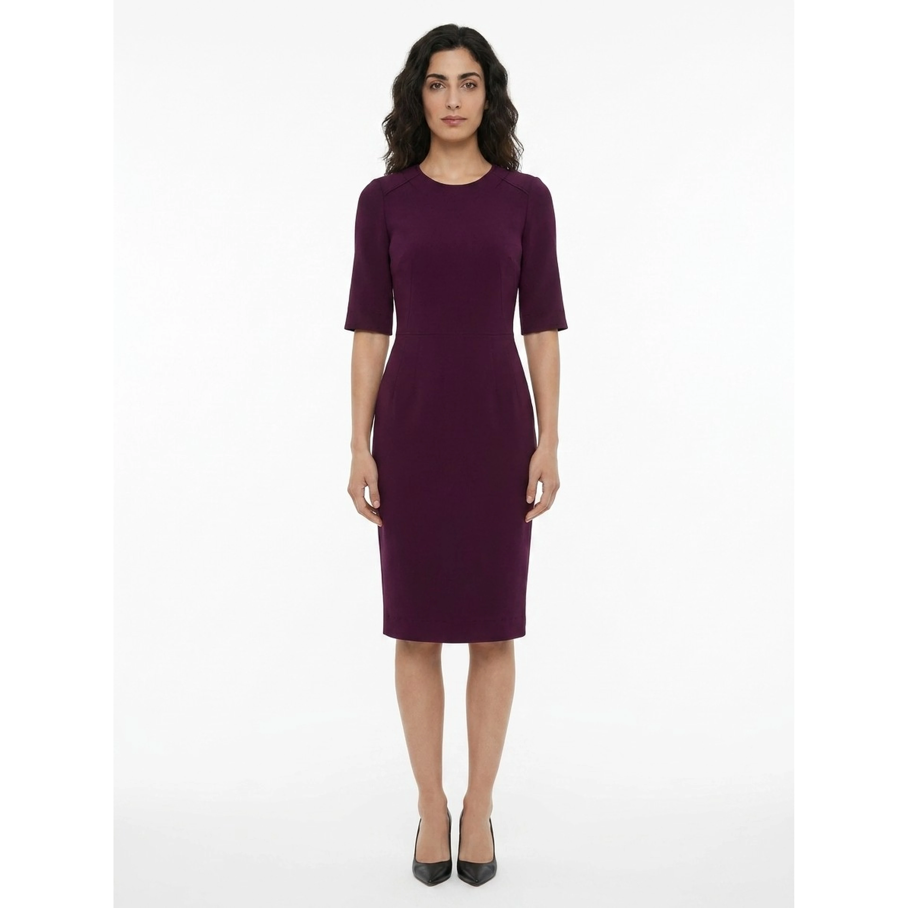 Purple Acetate Cocktail Dress