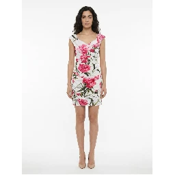 Multicolor Elastane Casual Dress