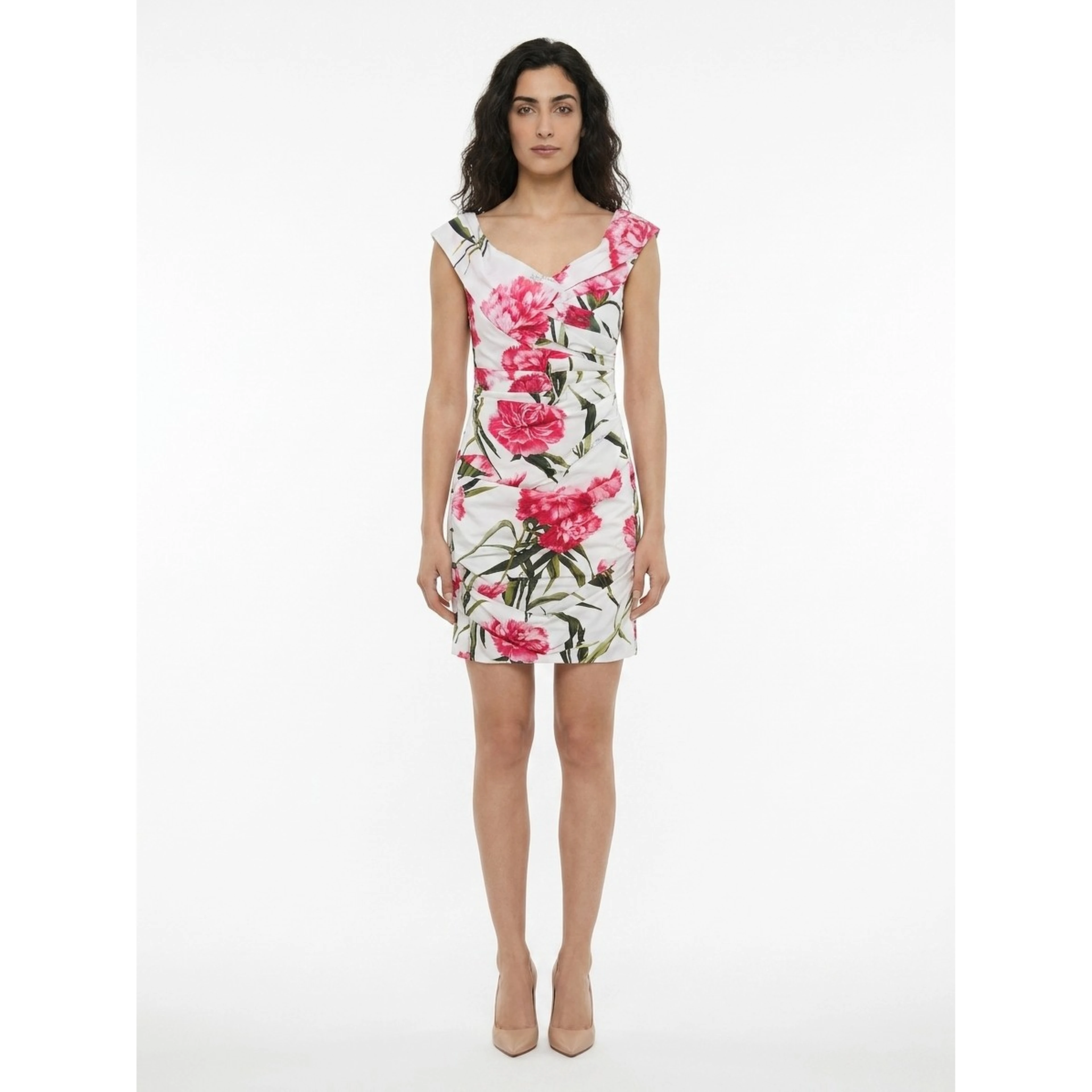 Multicolor Elastane Casual Dress