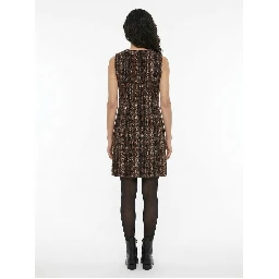 Beige Acetate Casual Dress