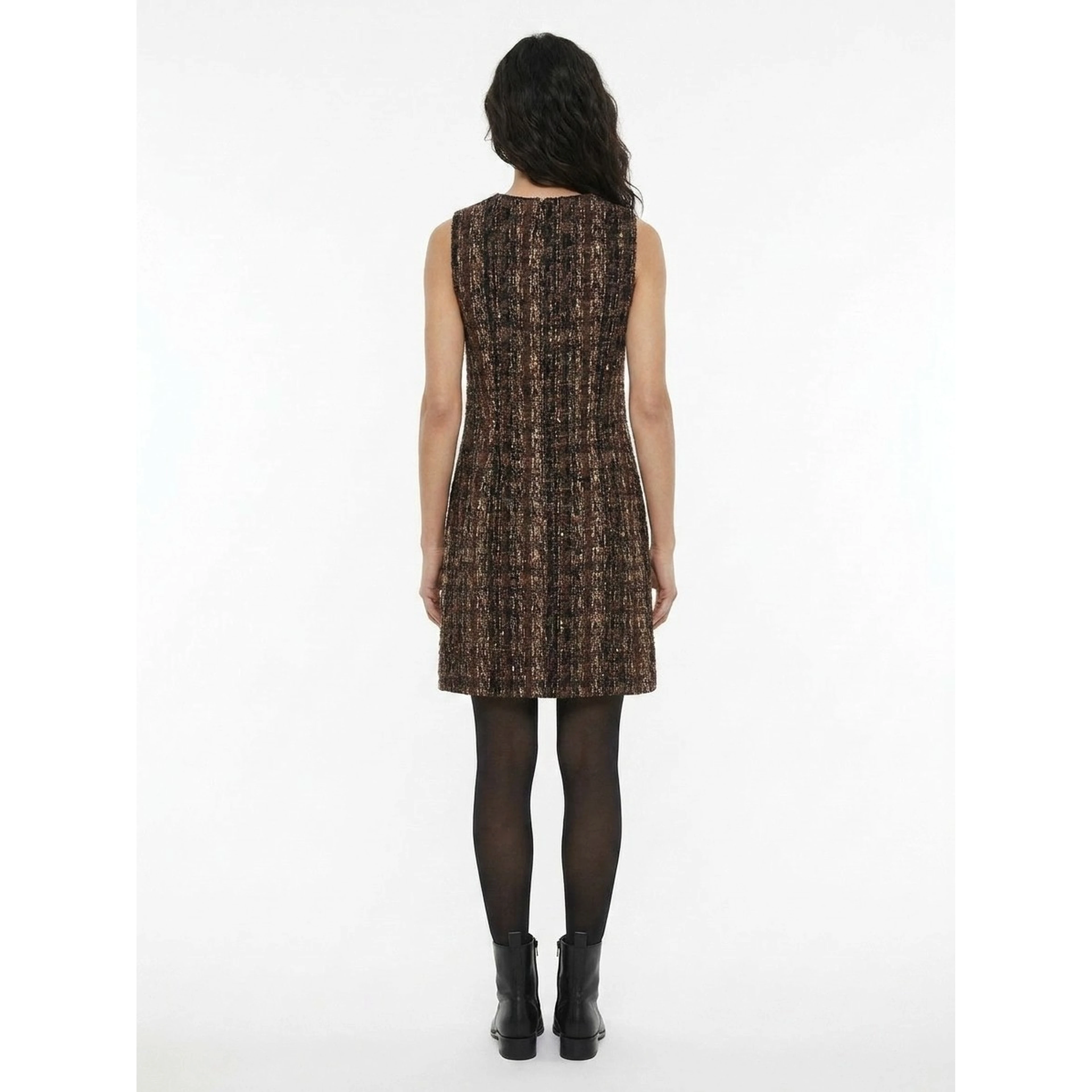 Beige Acetate Casual Dress