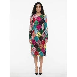 Multicolor Cotton Casual Dress