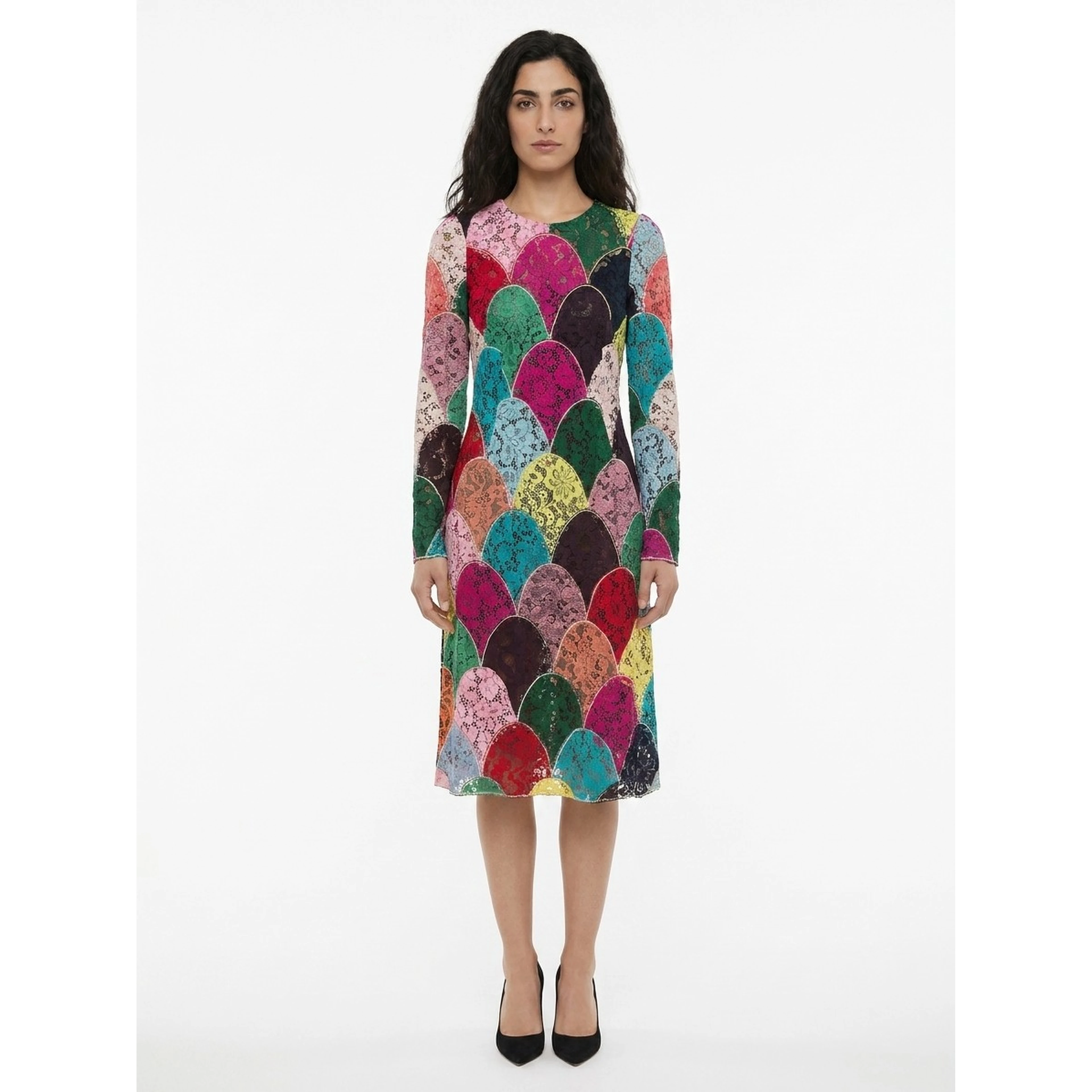Multicolor Cotton Casual Dress