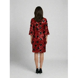 Multicolor Cotton Cocktail Dress
