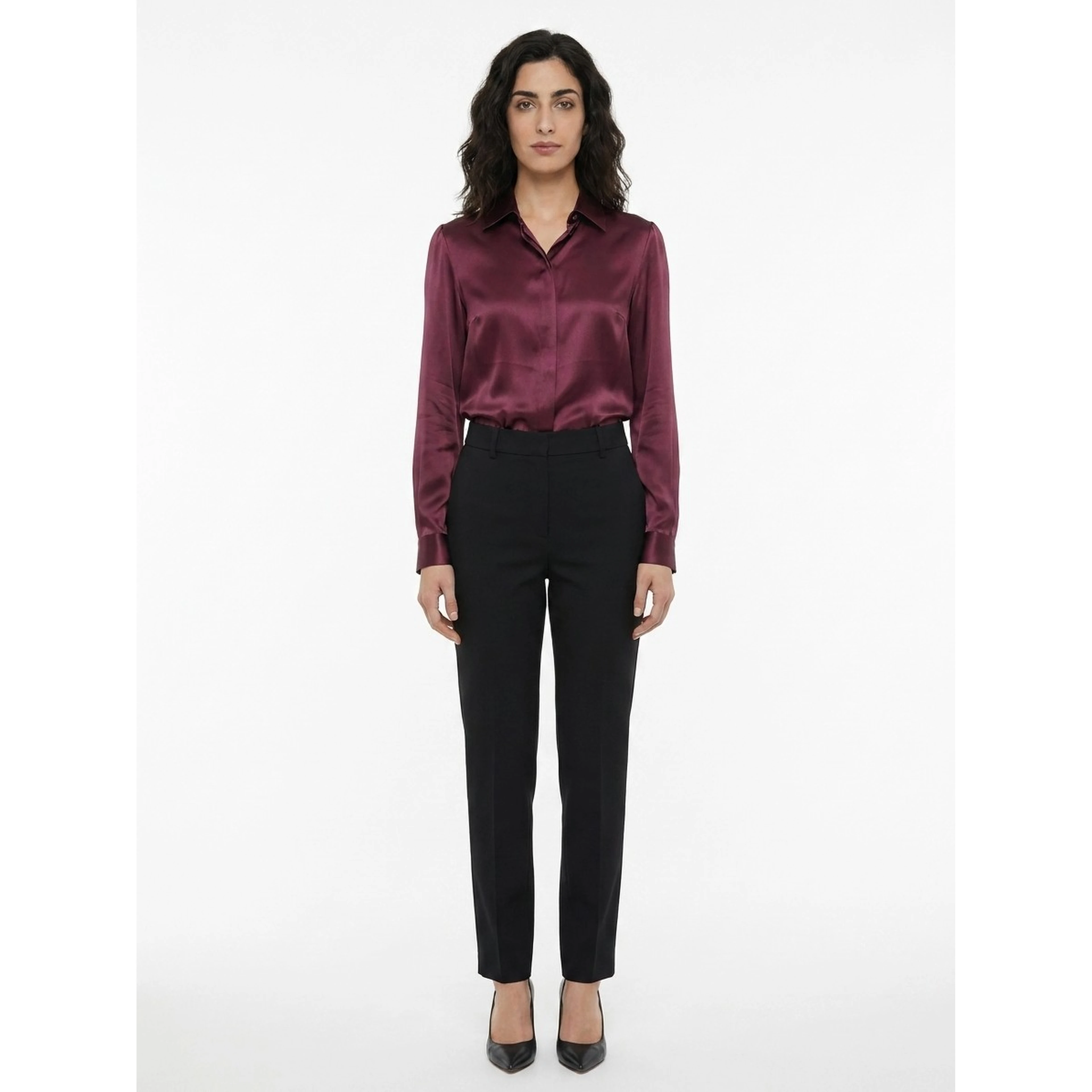 Purple Silk Shirt