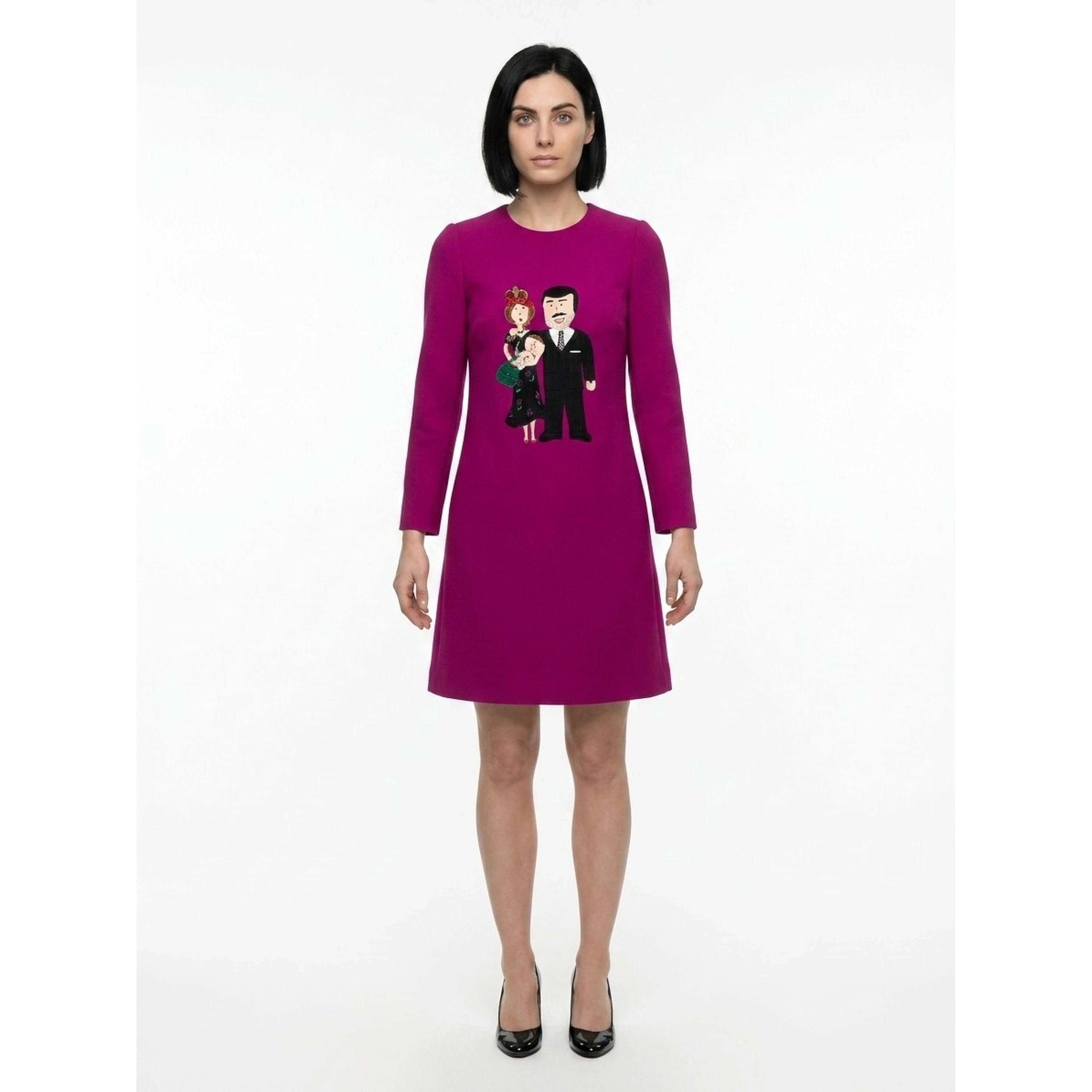 Pink Polyester Casual Dress