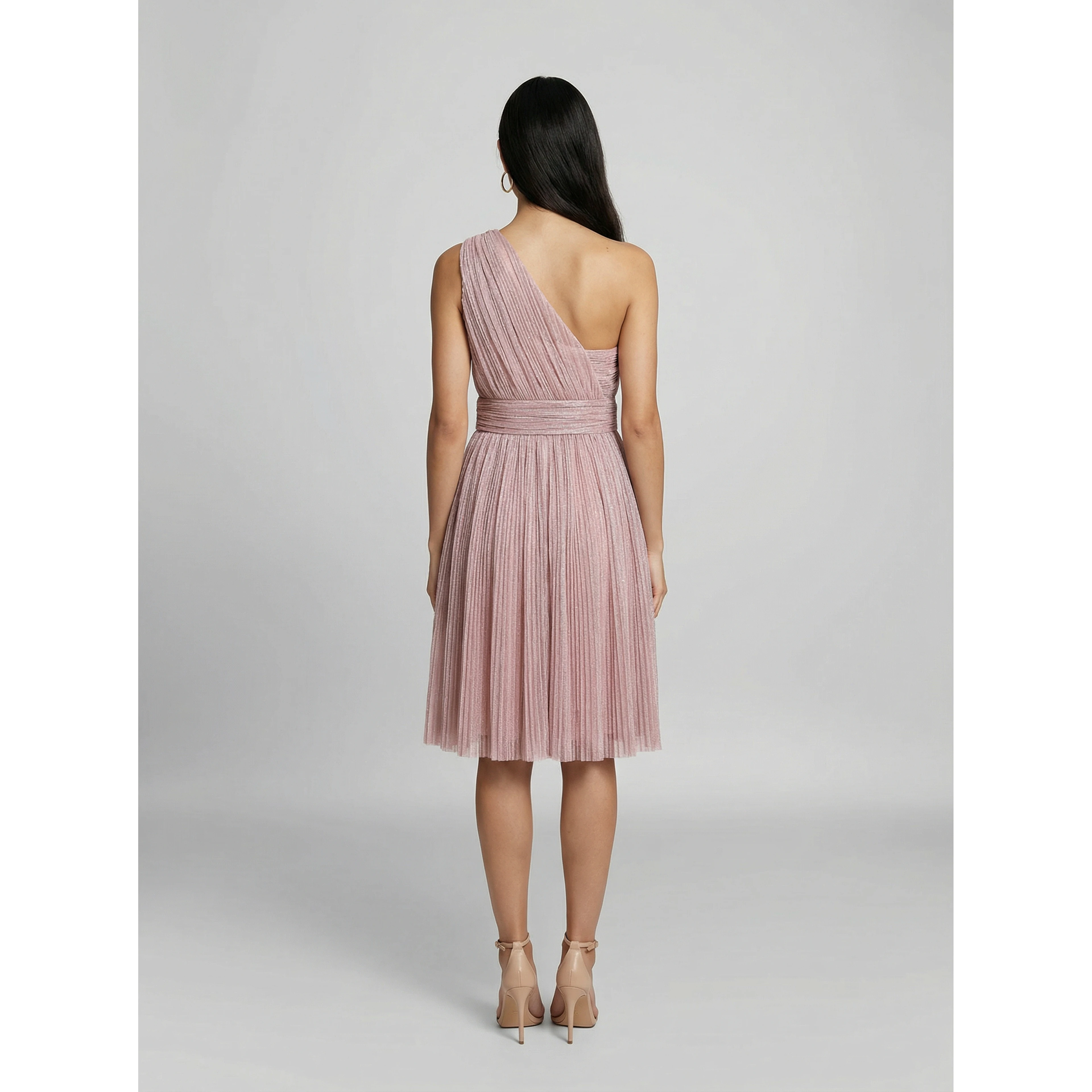 Purple Cotton Cocktail Dress