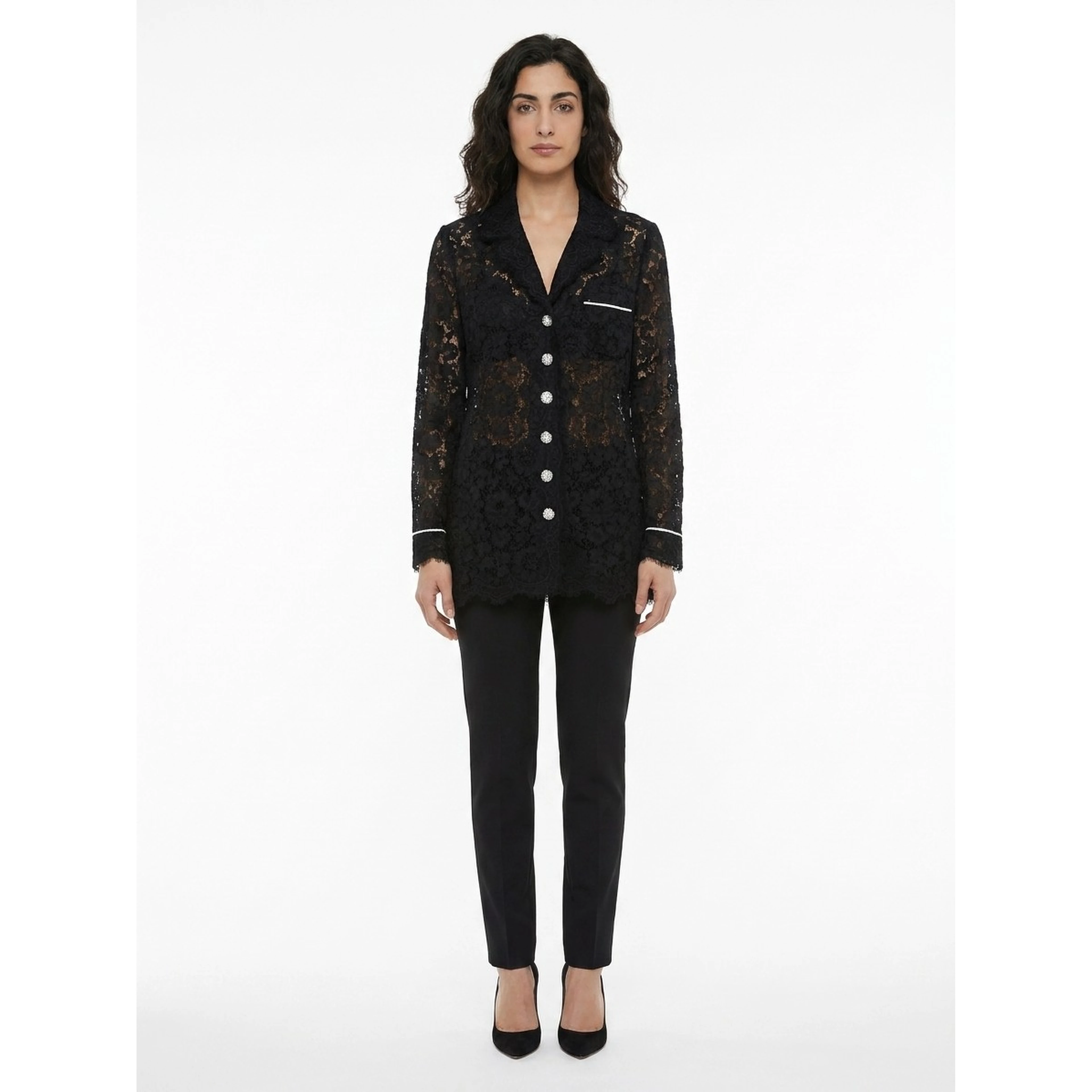 Black Cotton Blazer