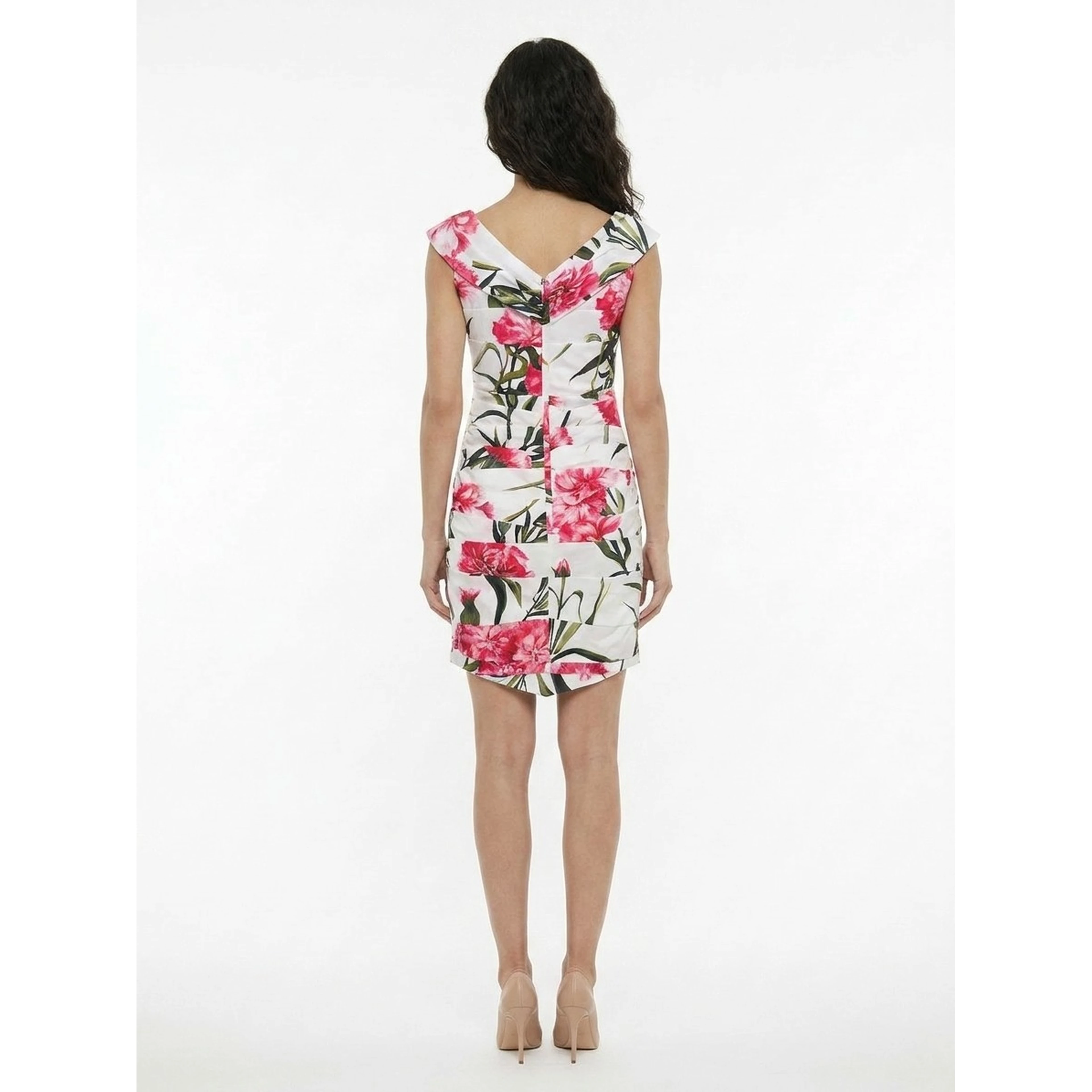 Multicolor Elastane Casual Dress