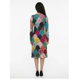 Multicolor Cotton Casual Dress