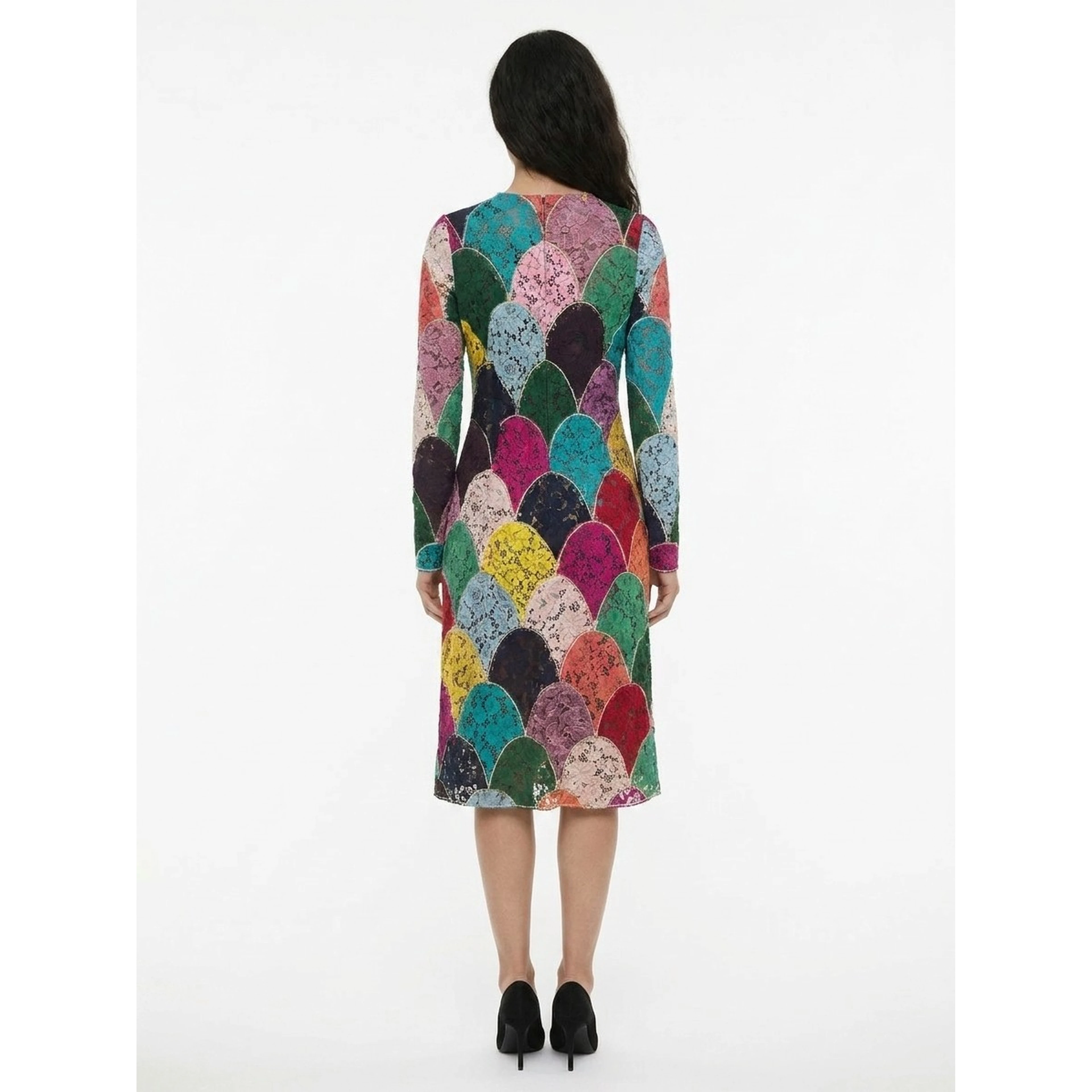 Multicolor Cotton Casual Dress