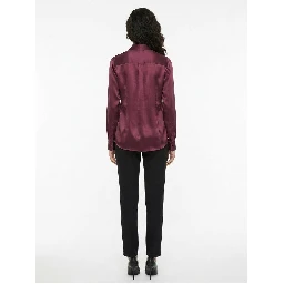 Purple Silk Shirt