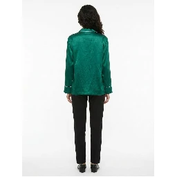Green Silk Top Sleepwear