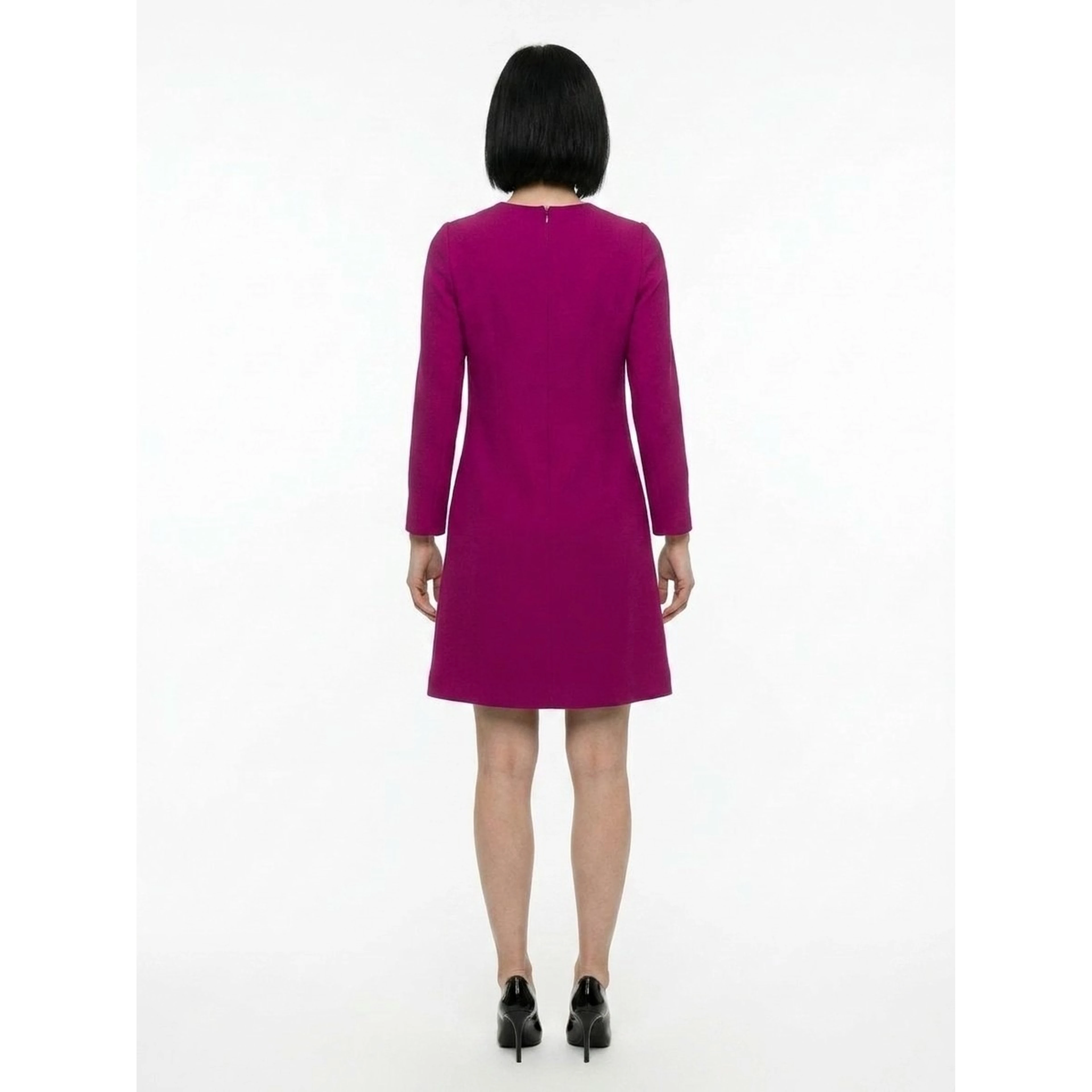 Pink Polyester Casual Dress
