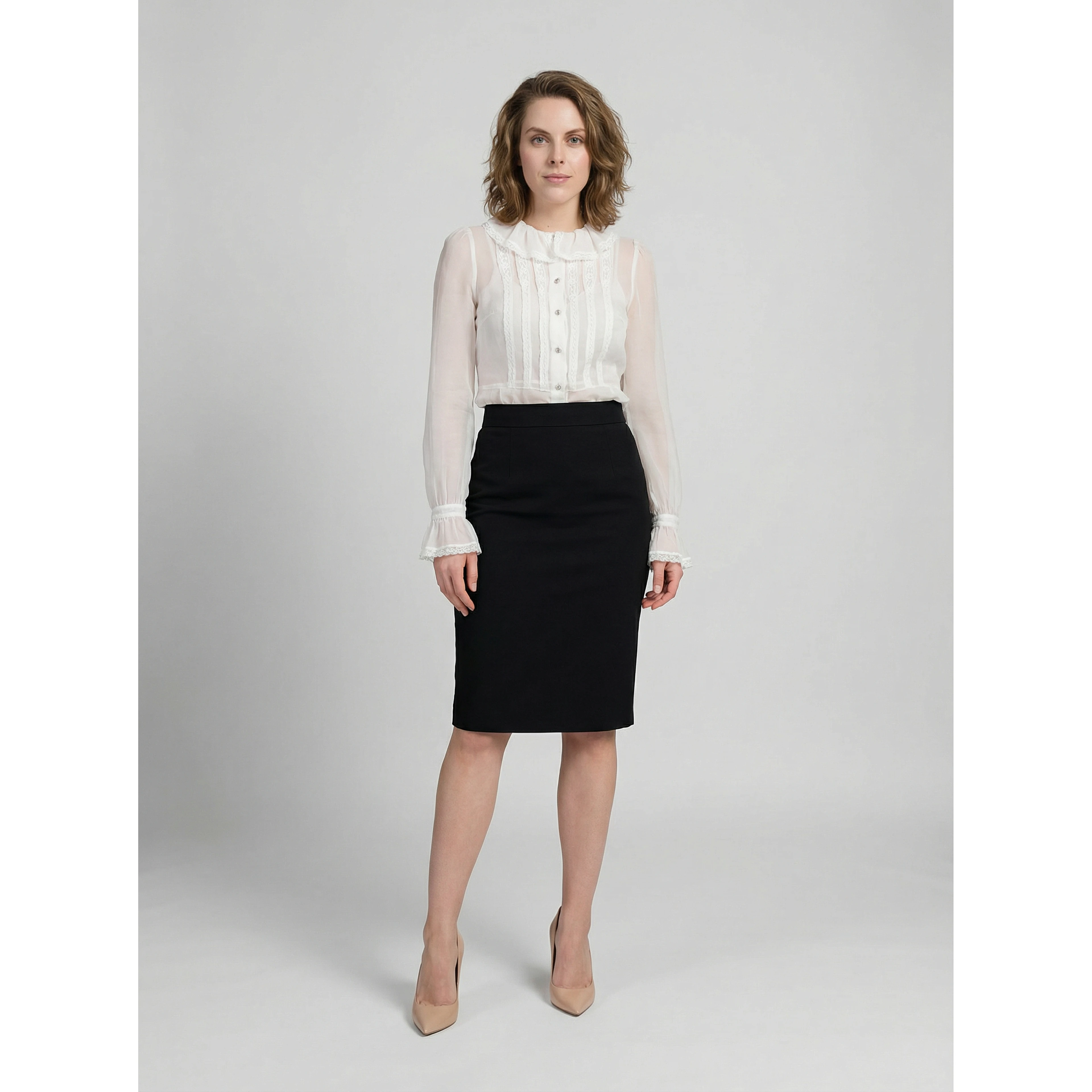 White Polyamide Shirt