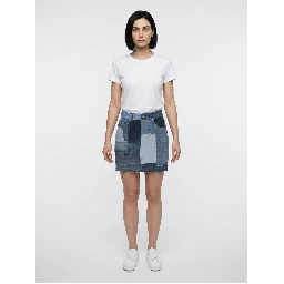 Multicolor Cotton Mini Skirt