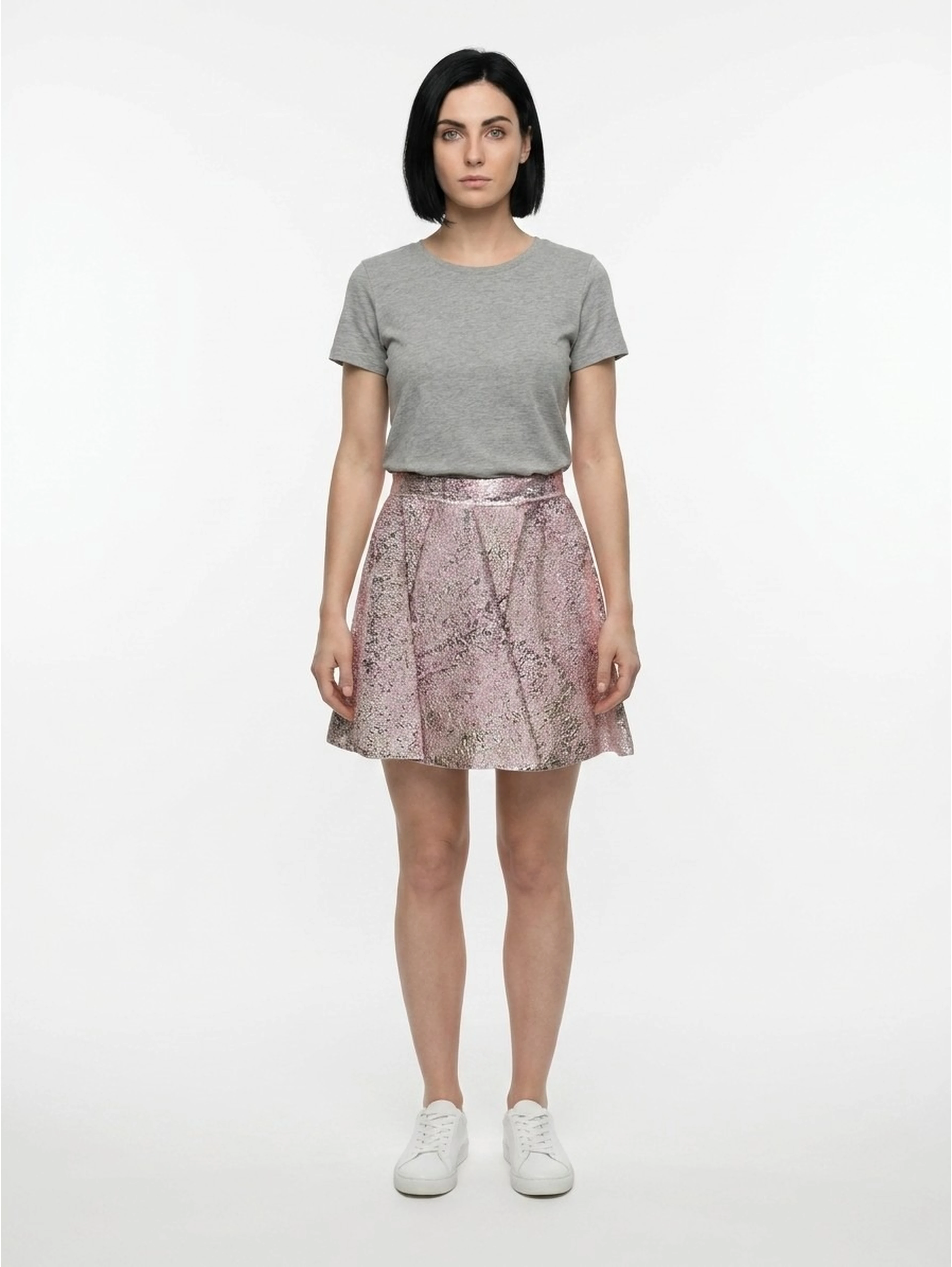 Multicolor Polyamide Mini Skirt